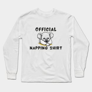 Napping shirt koala Long Sleeve T-Shirt